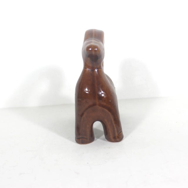 Bitossi Mid Century Modern Ceramic Ram or Goat Pottery, Small Animal Figurine Vintage Sculpture Bitossi Style For Sale - Image 4 of 9
