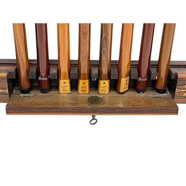 19th Century French Wall Mounted Cue Rack, 1860s For Sale - Image 5 of 13