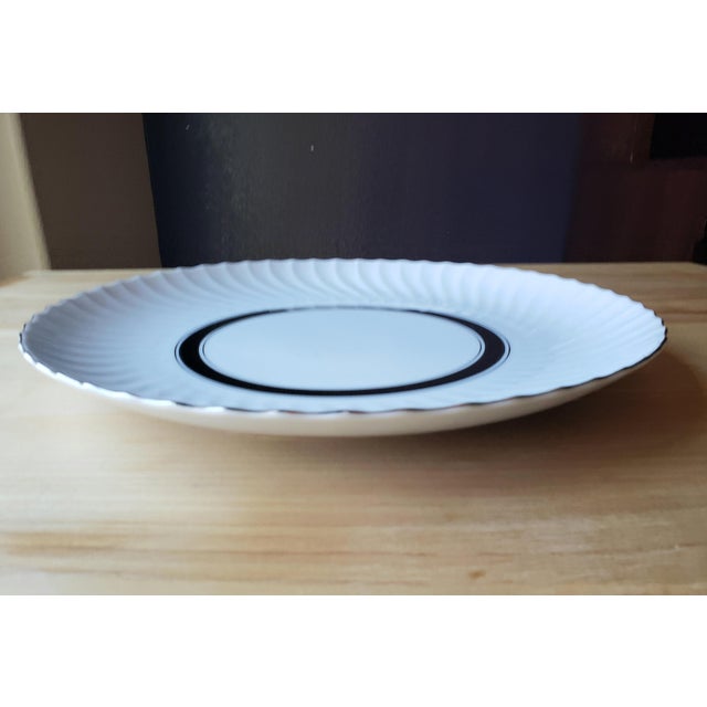 Elevate your tablescape with this elegant 12" Chop Plate by Wentworth in the Royalty pattern (3639). Produced in Japan...