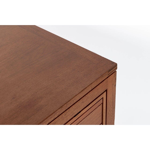 Large Mid Century Danish Modern Mahogany Wood Executive Desk, 2 Matching Avail For Sale - Image 14 of 17