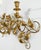 Mid 20th Century Vintage Italian Hollywood Regency Style Gilt Leaf Wall Sconce For Sale - Image 5 of 6