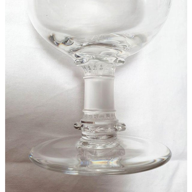 Murat 1947 Model Wine Glasses from Lalique, Set of 6 For Sale - Image 6 of 10