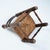 Brown Low Brutalist Rush Chair in the style of Charles Dudoyt, 1950s For Sale - Image 8 of 10
