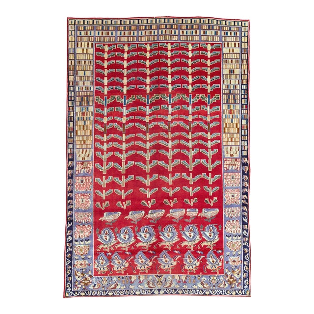 Galerie Shabab Collection Mid-20th Century Persian Kashan Carpet For Sale