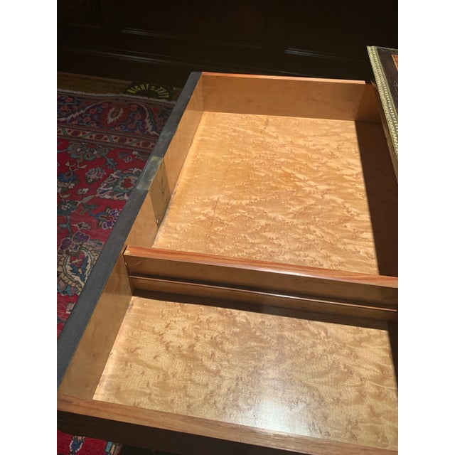 Antique Desk Inlaid Marquetry Paris Signed Lock Rare For Sale - Image 9 of 10