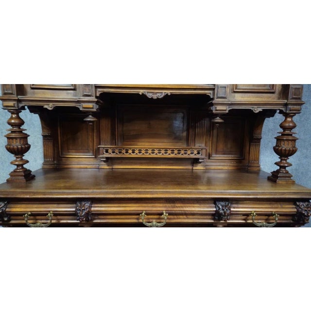 Renaissance Style Carved Cupboard, 1800s For Sale - Image 6 of 18