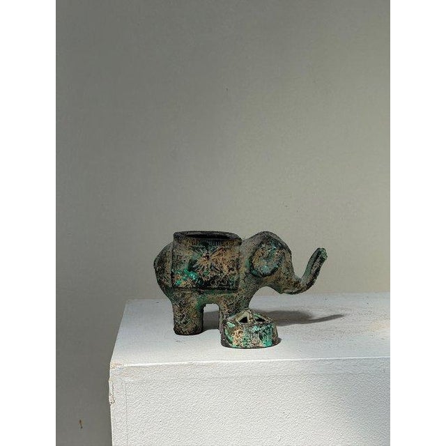 Antique Japan Gold Gilt Good Luck Elephant Censer For Sale - Image 4 of 8