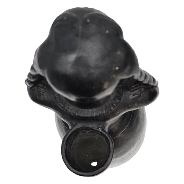19.5" Mexican Barro Negro Mother & Child Sculpture Lamp Base For Sale In San Francisco - Image 6 of 11