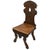 Renaissance Antique Handcrafted Oak Sgabello Griffon Hall Chair For Sale - Image 3 of 9