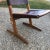 Traditional Mid 20th Century Wood & Leather Cantilevered Chair For Sale - Image 3 of 9