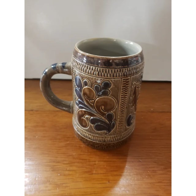 Traditional Vintage Marzi & Remy German Salt Glaze Beer Stein For Sale - Image 3 of 6