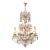 1920s Italian Chandelier Murano Glass Elements Crystal Chandelier With Colored Drops For Sale