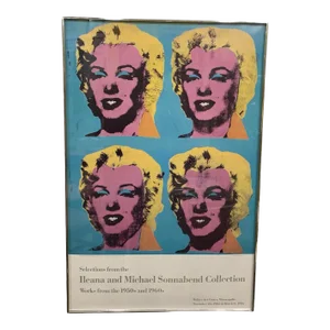 1985 Ileana and Michael Sonnabend Collection Walker Art Center Exhibition Poster, Framed