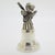 Vintage Italian Handmade Silver Angel with Instrument Bell by Brandimarte, Florence, 1980s For Sale - Image 4 of 13