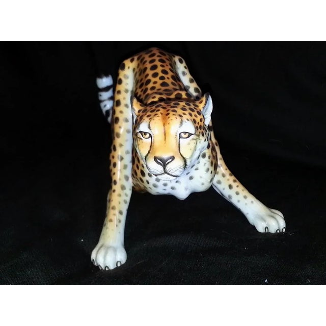 Herend Natural Cheetah Figurine For Sale - Image 11 of 12