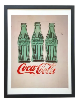Andy Warhol Foundation Vintage 1998 Lithograph Print Framed Pop Art Poster " Coca - Cola " 1962