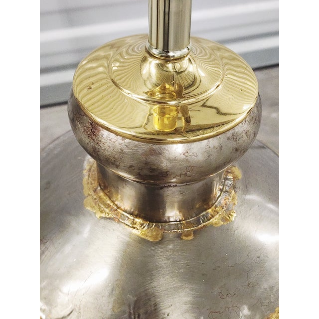 Vintage Handcrafted Metal & Brass Table Lamps-a Pair For Sale - Image 15 of 15