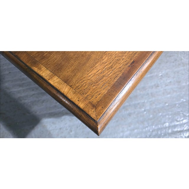 A superb solid oak plank coffee table, in a lovely light oak colour, two drawers, and plank undertier, yew wood...