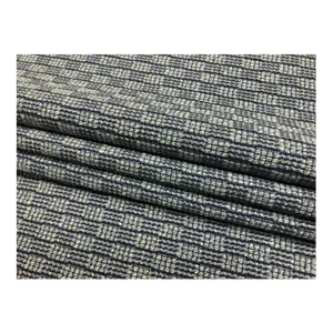 Cowtan & Tout Peconic Indigo Linen Blend Woven Geometric Navy Blue Upholstery Fabric
