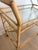 Vintage Faux Bamboo Metal Bar Cart For Sale - Image 4 of 6