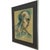 Vintage Mid Century Modern '90 Pastel Portrait Drawing Signed M. Costello, Framed Original Artwork.. For Sale In Seattle - Image 6 of 7