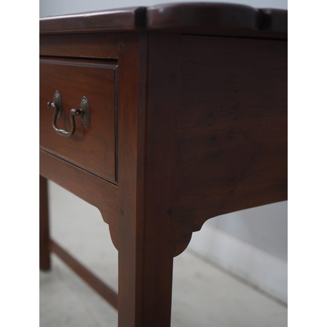 Bench Made Cherry Chippendale 2 Drawer Sofa Table For Sale - Image 16 of 18