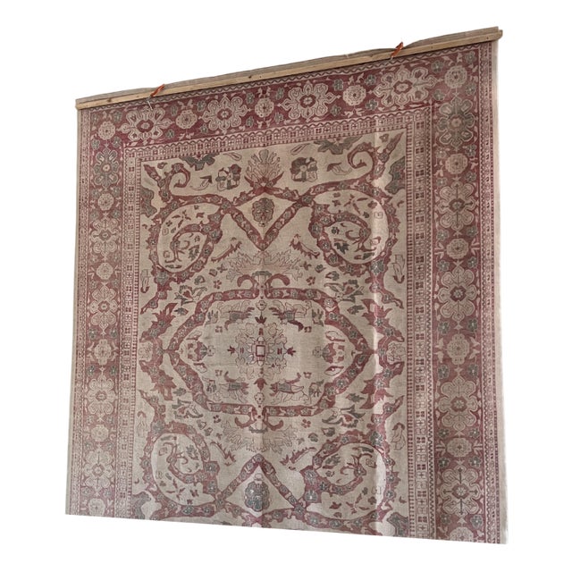 Vintage Rug in Wool For Sale