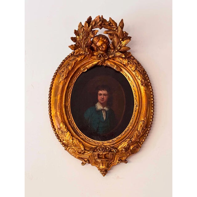 French Louis XV Artist, Portrait, 1800s, Oil Painting, Framed For Sale - Image 16 of 16
