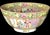 Chinese Famille Rose Medallion Porcelain Bowl. Large bowl is hand-painted and richly adorned with figural court scenes,...