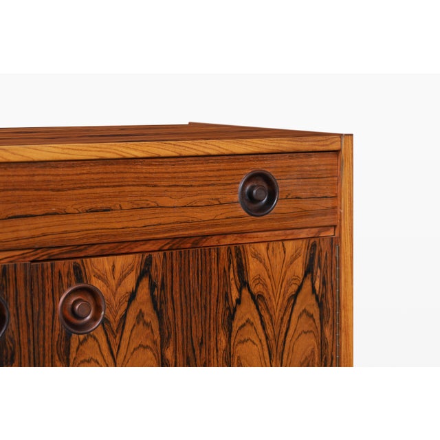 Scandinavian Modern Brazilian Rosewood Small Credenza For Sale - Image 13 of 15