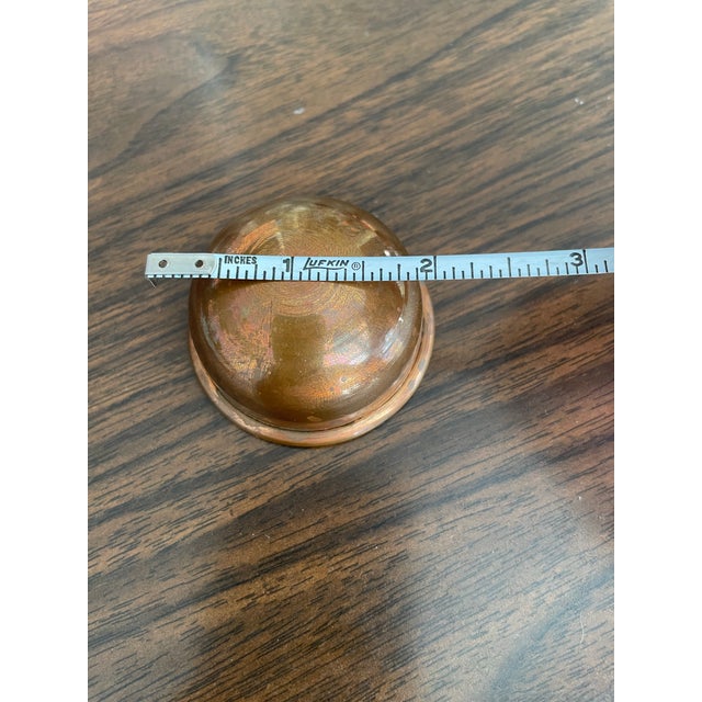 1950s 1950s Copper Dip Bowl With Lip Edge For Sale - Image 5 of 7
