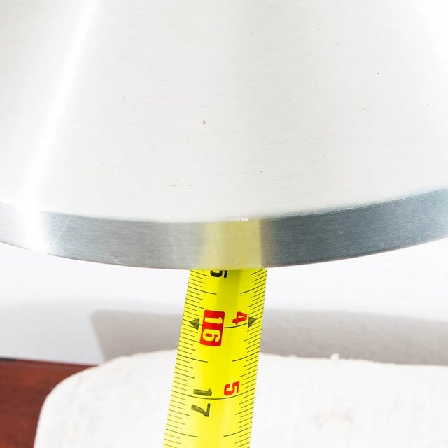 Mid Century Danish Modern Saucer Pendant Lamp in Sliver Finish Single Ceiling Light For Sale - Image 12 of 12