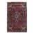 Vintage Persian Bidjar Rug, Hand-Knotted Wool, Geometric Medallion Pattern, Red & Navy, 3x4 For Sale