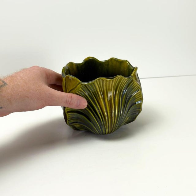 Ceramic Shell Jardiniere by Christopher Dresser for Ault, 1890 For Sale - Image 6 of 10