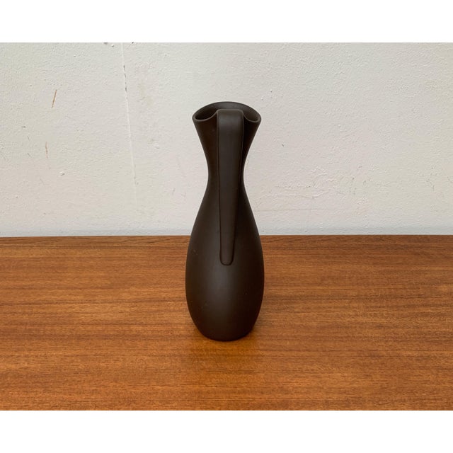 Mid-Century German Minimalist Pottery Carafe Vase from Wormser Terra-Sigillata, 1960s For Sale - Image 14 of 16