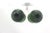 Mid-Century Modern Vintage Pair of Brass Candle Holders With Verdigris Patina Green Candleholder For Sale - Image 3 of 6