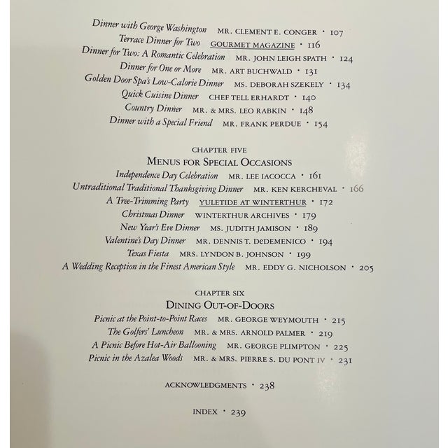 Vintage Red Winterthur DuPont Estate Coffee Table Book - American Elegance Celebrity Recipe Collection For Sale In Philadelphia - Image 6 of 12