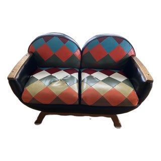 1970s Schubert Industries Bourbon Barrel Loveseat, Attributed For Sale