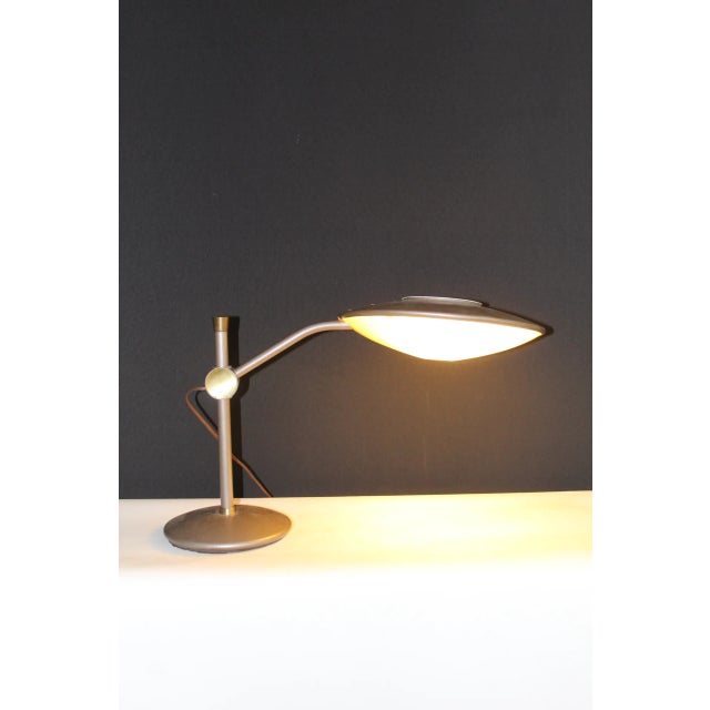 1960's Dazor Bronze Table Lamp For Sale - Image 10 of 10
