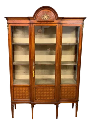 Edwardian Kingwood and Walnut Display, 1900