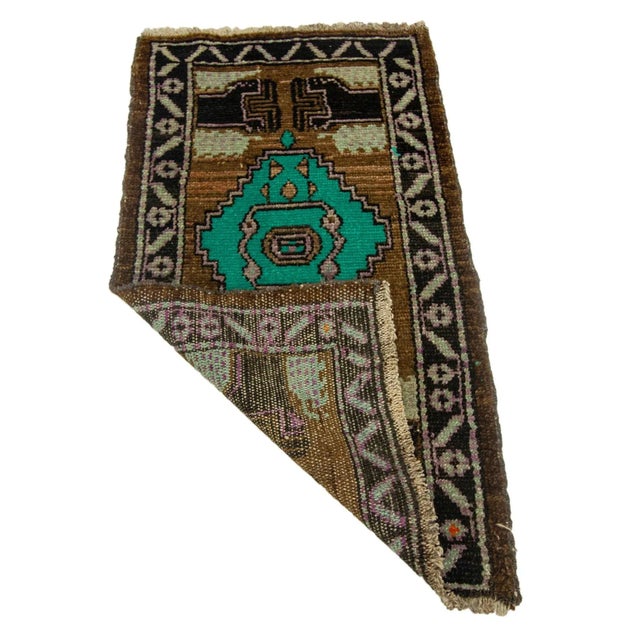 Mid-Century Modern Vintage Mid Century Rug For Sale - Image 3 of 4