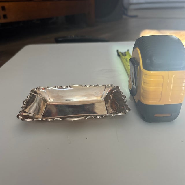 Silver 19th Century Small Silverplate Tray For Sale - Image 8 of 8