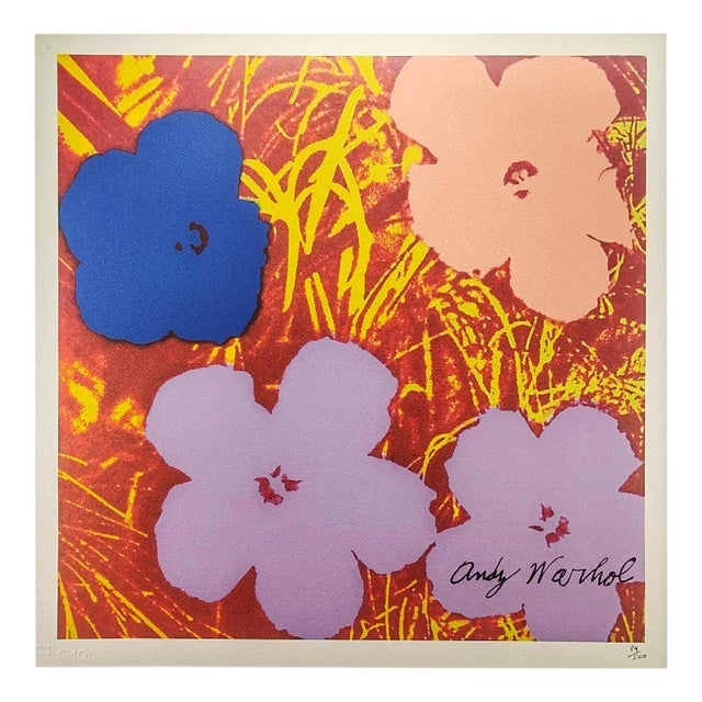 After Andy Warhol, Flowers, Lithograph, 1980s For Sale