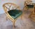 Mid 20th Century Mid-Century Hollywood Regency Rattan Dining Set With Brass Casters, Attributed to Ficks Reed For Sale - Image 5 of 15