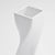 Twisted Vase in White Glazed Ceramic, 1980s For Sale - Image 3 of 9