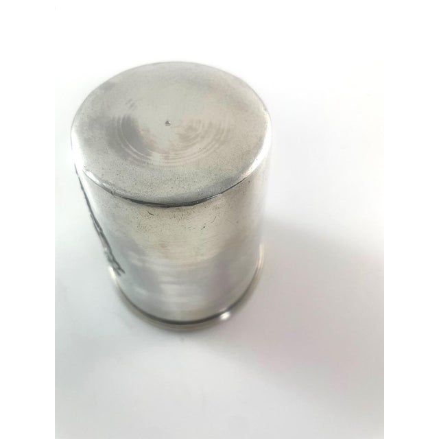 Late 19th Century Puiforcat French Sterling Silver Timbale or Beaker, Engraved "Ss" For Sale - Image 6 of 6