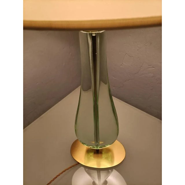 Chartreuse Table Lamp in Brass and Glass by Max Ingrand for Fontana Arte, 1950s For Sale - Image 8 of 13