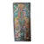 Hand-Painted Carved Wood Door Panel – Tree of Life With Lotus, Cranes & Elephant Motifs 84x36 For Sale