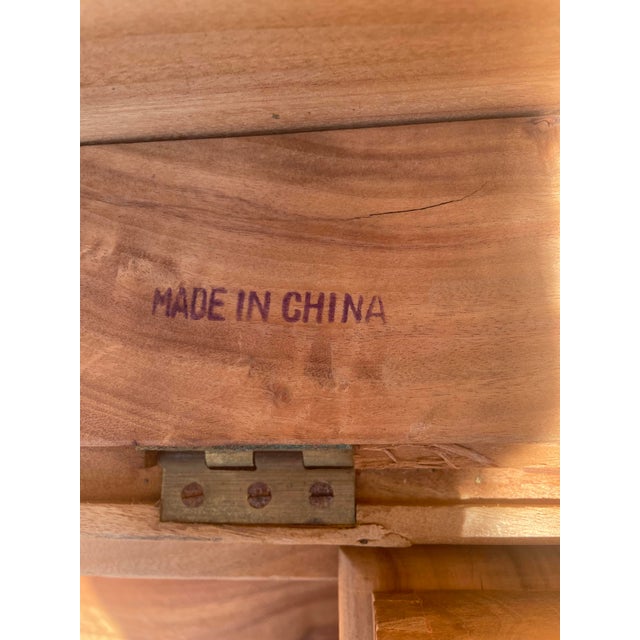Wood Antique 1930s Chinese Hand-Carved Camphor Chest For Sale - Image 7 of 7