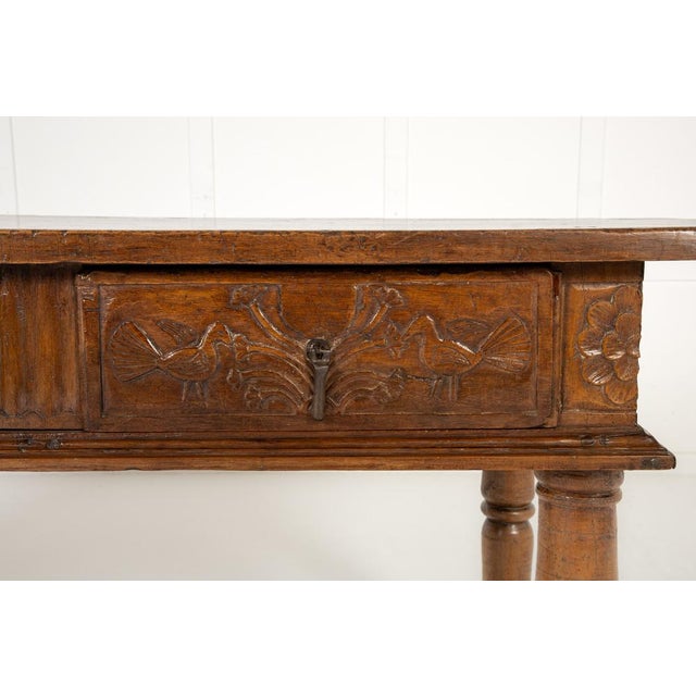 Brown Large 17th Century Spanish Walnut Table For Sale - Image 8 of 14